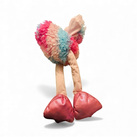 Plush Flamingo Toy with Metallic Stars NWT 28” Long - Picture 5 of 6